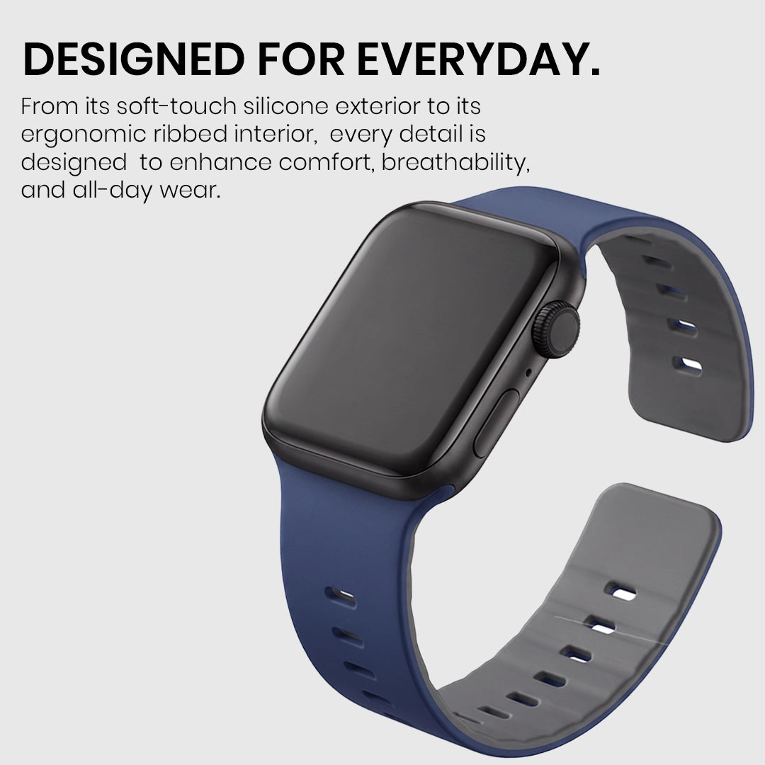 Spacething Omni Apple Watch Band – 49mm / 45mm Size - Blue Off White