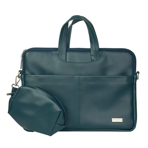 Spacething Helios Leather Laptop Bag - Blue
