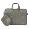 Spacething Helios Leather Laptop Bag - Grey