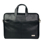 Spacething Helios Leather Laptop Bag - Black
