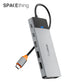 Spacething Linker USB-C Hub Series Grey 7-in-1