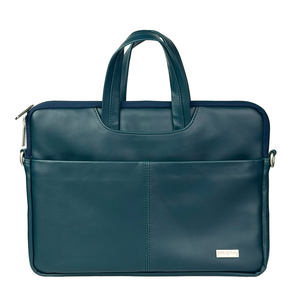 Spacething Helios Leather Laptop Bag - Blue