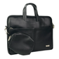 Spacething Helios Leather Laptop Bag - Black
