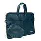 Spacething Helios Leather Laptop Bag - Blue