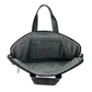 Spacething Helios Leather Laptop Bag - Black
