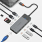 SPACETHING LINKER USB - C TO 9 IN 1 HUB COLOUR- GERY