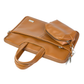 Spacething Helios Leather Laptop Bag - Tan Brown