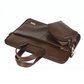 Spacething Helios Leather Laptop Bag - Brown