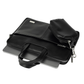 Spacething Helios Leather Laptop Bag - Black