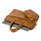 Spacething Helios Leather Laptop Bag - Tan Brown