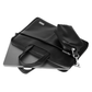 Spacething Helios Leather Laptop Bag - Black