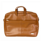 Spacething Helios Leather Laptop Bag - Tan Brown