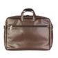 Spacething Helios Leather Laptop Bag - Brown
