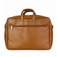 Spacething Helios Leather Laptop Bag - Tan Brown