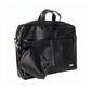 Spacething Helios Leather Laptop Bag - Black