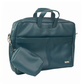 Spacething Helios Leather Laptop Bag - Blue