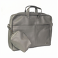 Spacething Helios Leather Laptop Bag - Grey