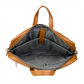 Spacething Helios Leather Laptop Bag - Tan Brown