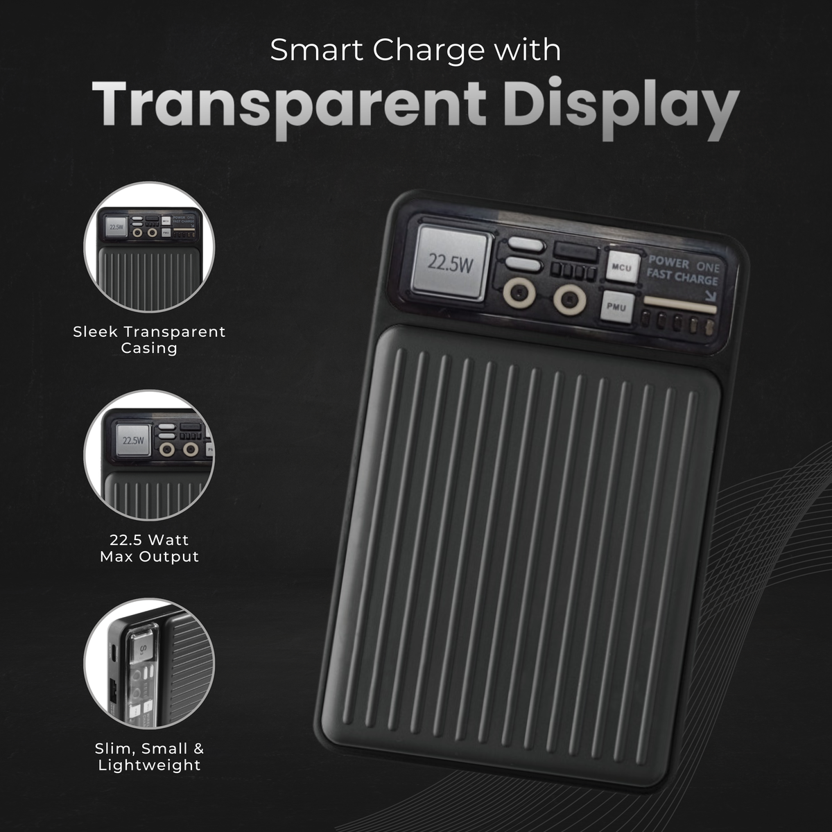 Spacething Pocket Volt 10000mAh Power Bank | SPACEthing | Black