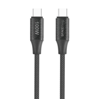 SPACETHING ASTRO PRO 1.5 MTR PD100W FAST CHARGING DATA CABLE COLOUR -BLACK