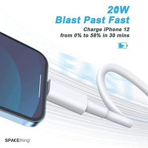 Spacething 20W Cube Mini Plus Wall Charger Colour - White