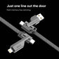 SPACETHING SPEED PRO 4 IN 1 CABLE USB-A + C TO USB-C & 8 PIN 1.5 MTR COLOUR - BLACK