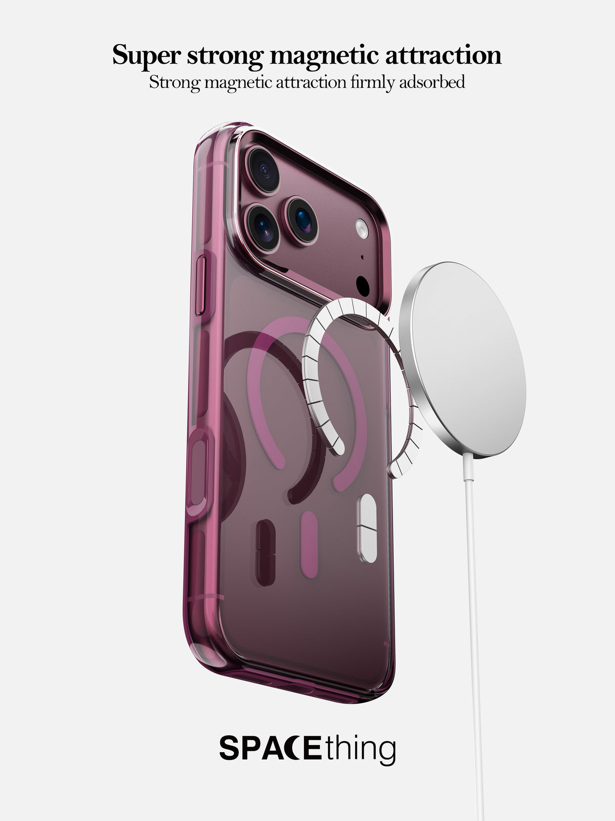 Spacething Helix MagSafe Case for iPhone 18 Pro - Clear