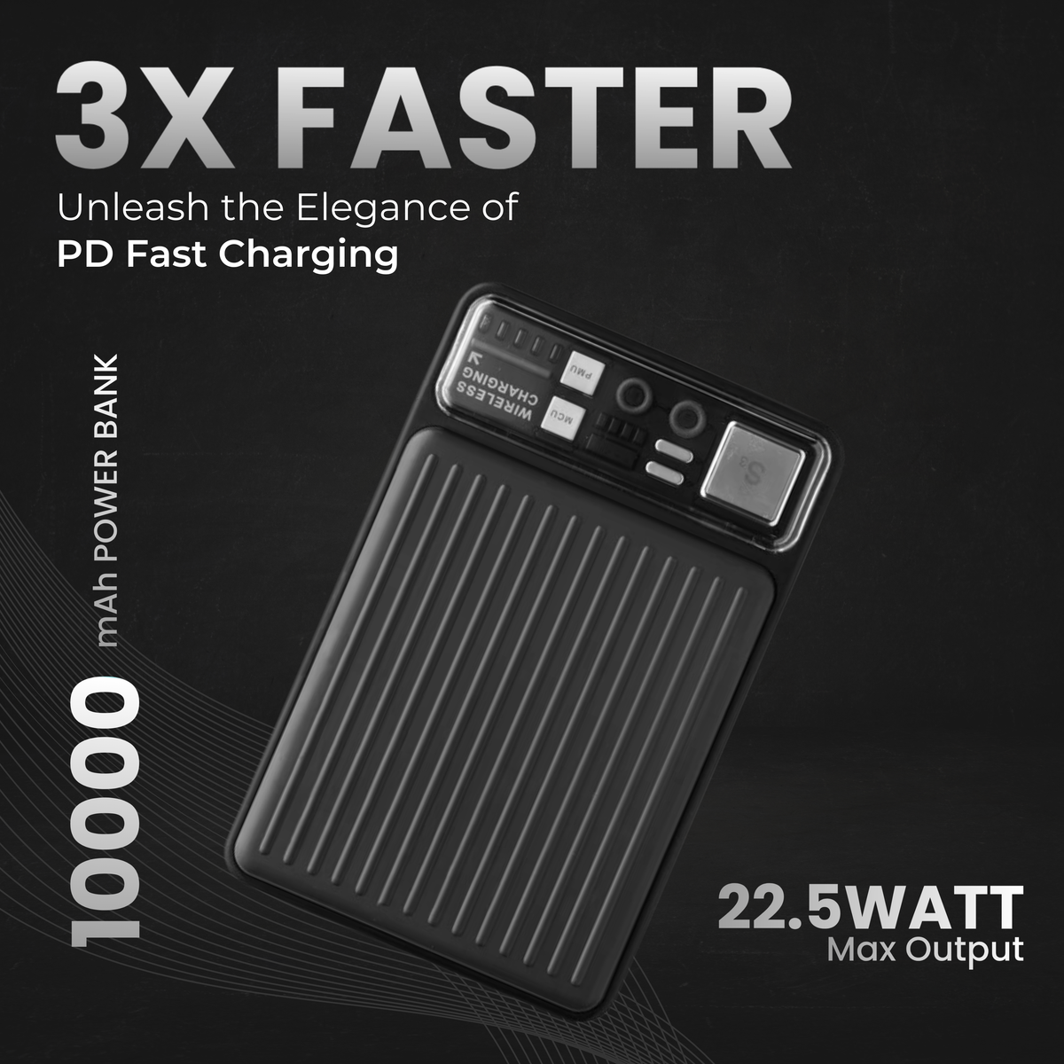 Spacething Pocket Volt 10000mAh Power Bank | SPACEthing | Black
