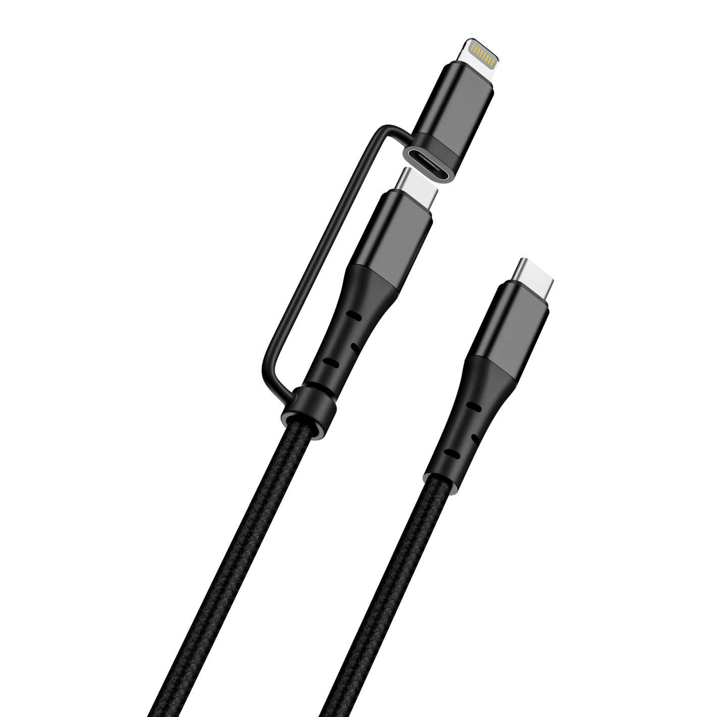 SPACETHING GO-CHARGE 2 IN 1 Cable COLOUR-BLACK