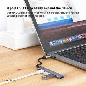 SPACETHING Linker 4-in-1 USB-C Hub – Grey