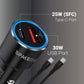 Spacething Speedo Car Charger 55W (with USB-C to USB-C Cable) Colour - Black