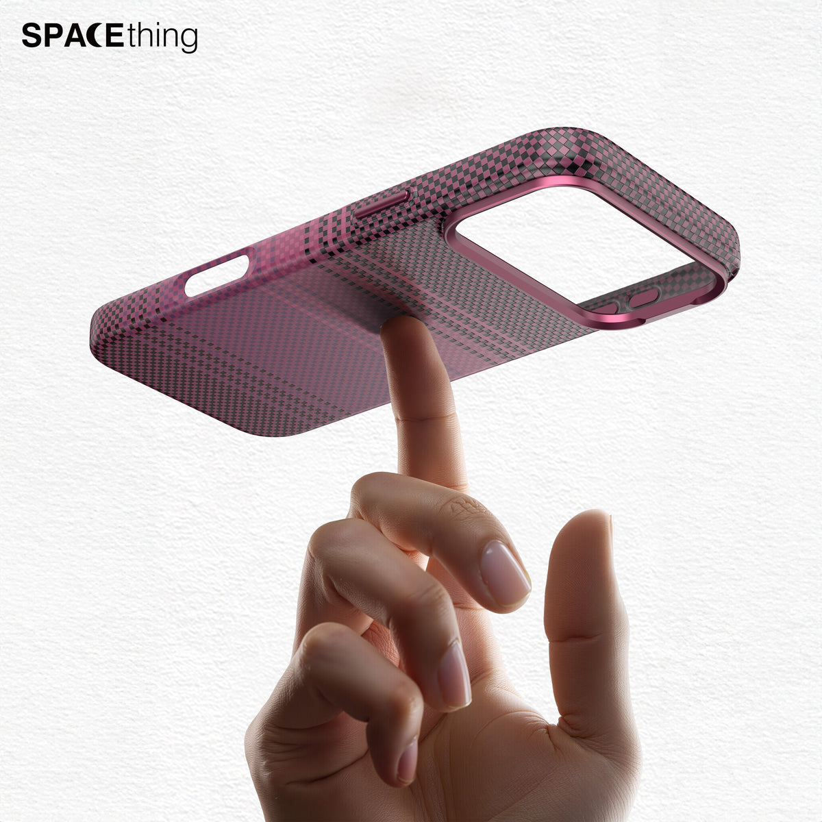 Spacething Kevlar Case for iPhone 18 Pro - Wine