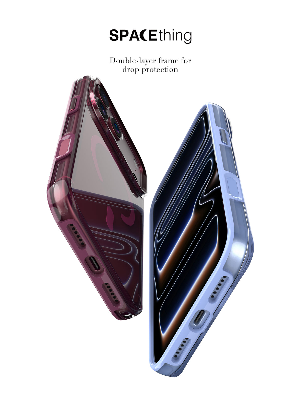 Spacething Helix MagSafe Case for iPhone 18 Pro - Clear