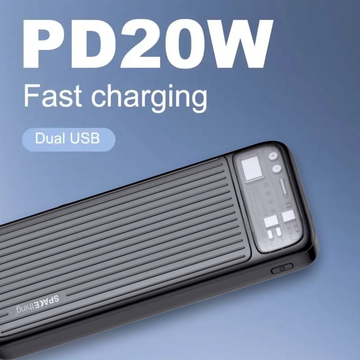 Spacething ASTON 10000mAh Power Bank (Black)