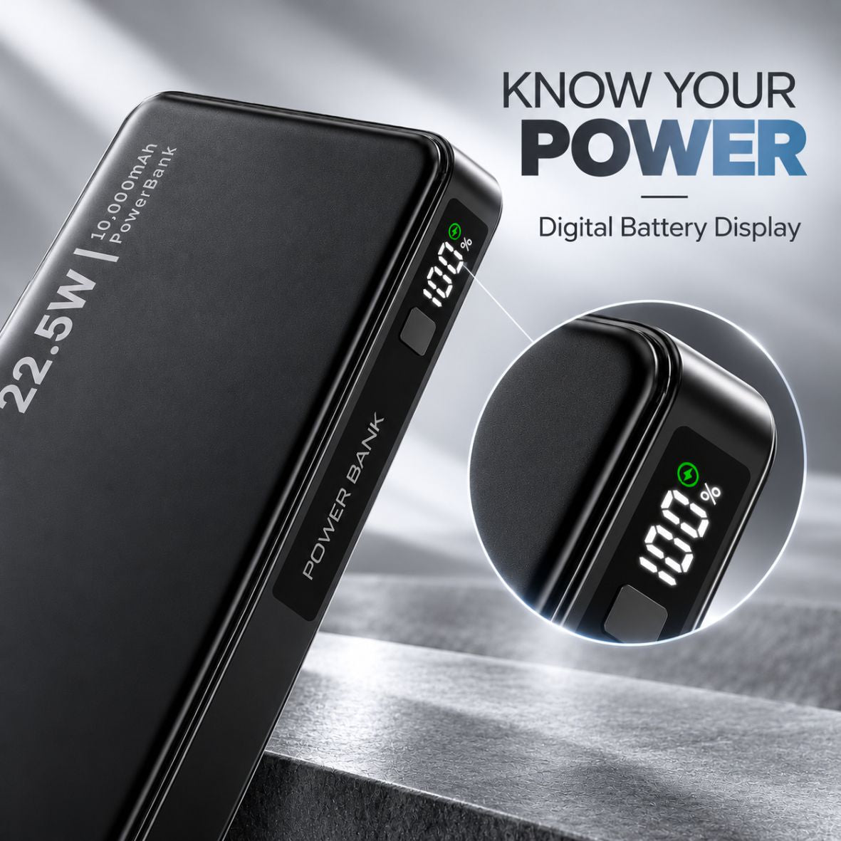 Spacething Axion 10000mAh Power Bank - Black