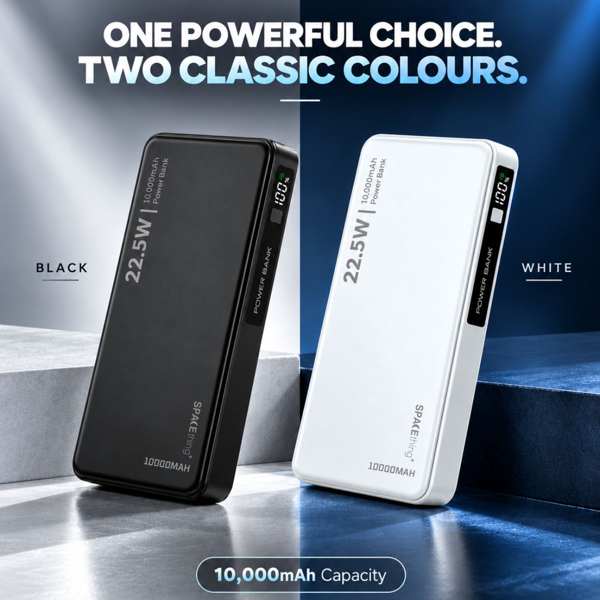 Spacething Axion 10000mAh Power Bank - Black