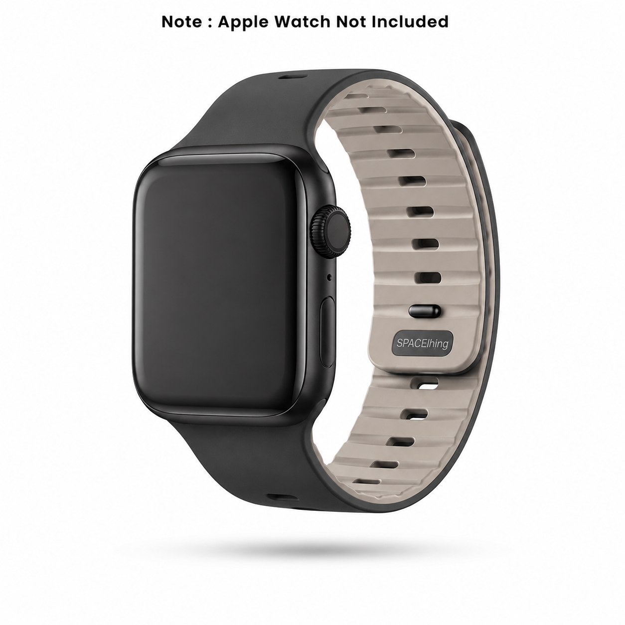 Spacething Omni Apple Watch Band – 49mm / 45mm Size - Black Light Grey