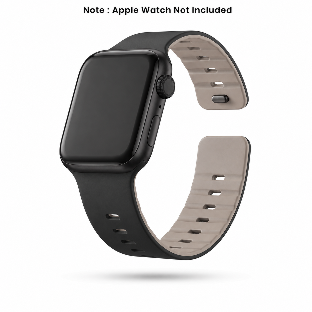 Spacething Omni Apple Watch Band – 49mm / 45mm Size - Black Light Grey