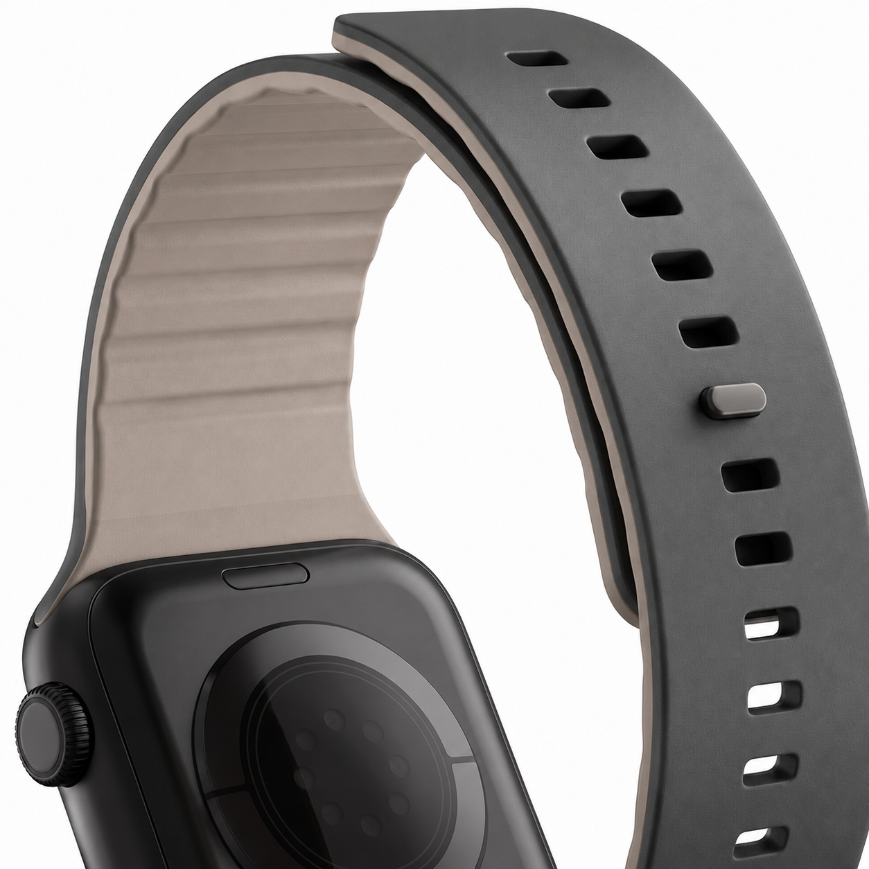 Spacething Omni Apple Watch Band – 49mm / 45mm Size - Black Light Grey