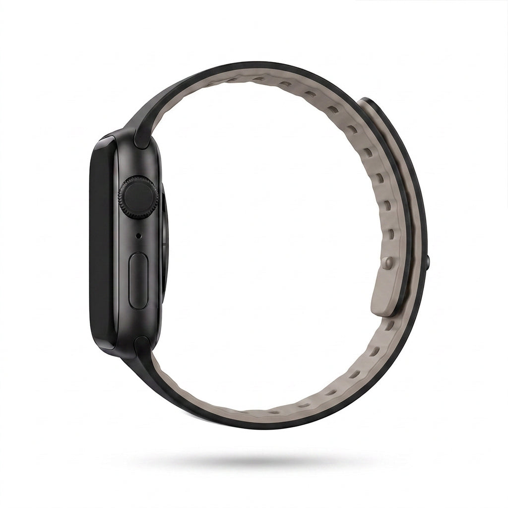 Spacething Omni Apple Watch Band – 49mm / 45mm Size - Black Light Grey