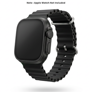Spacething Ocean Apple Watch Band – 49mm / 45mm Size - Black