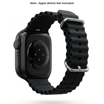 Spacething Ocean Apple Watch Band – 49mm / 45mm Size - Black