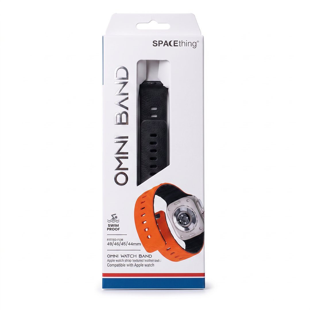 Spacething Omni Apple Watch Band – 49mm / 45mm Size - Black Light Grey