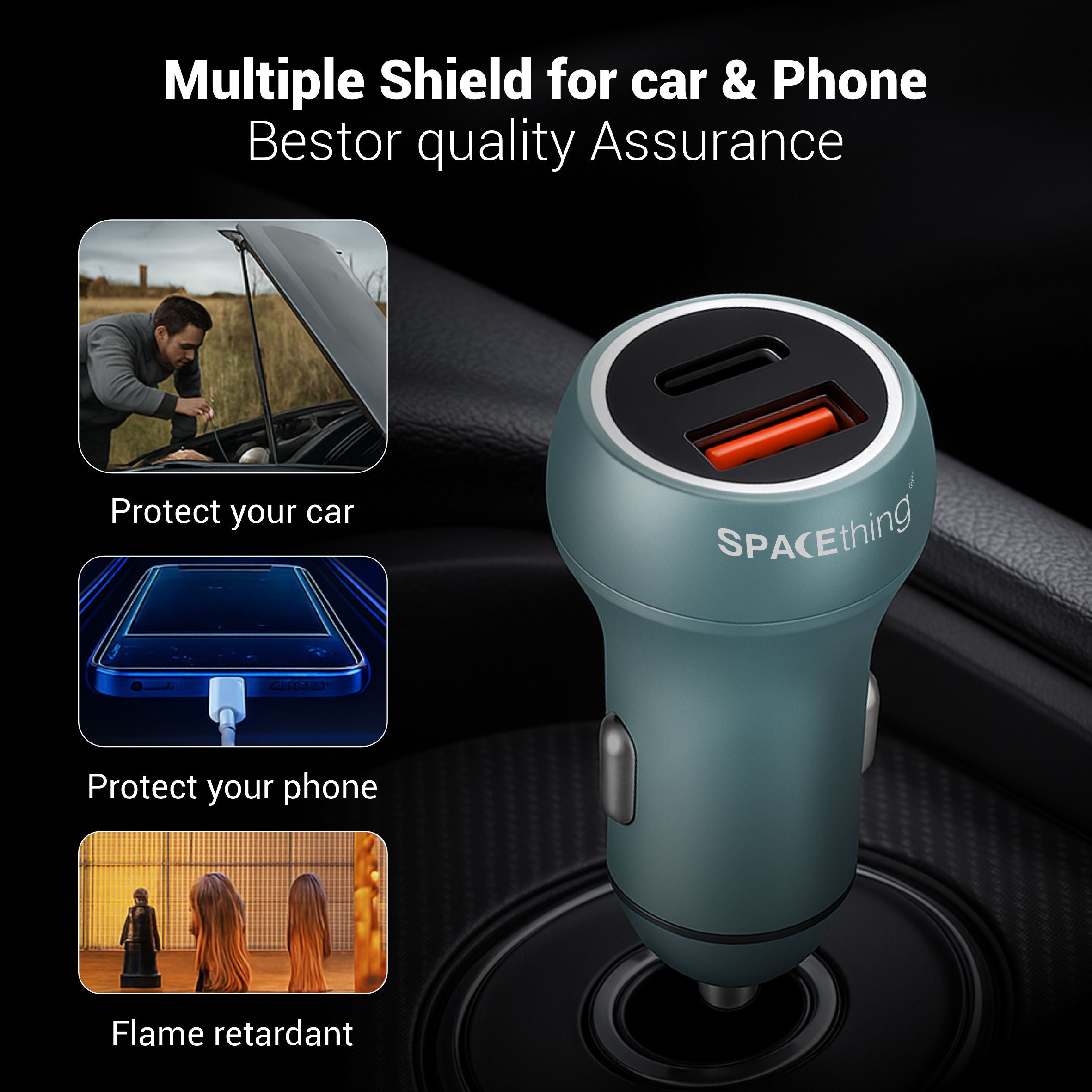 Spacething Power Plus 55W Car Charger