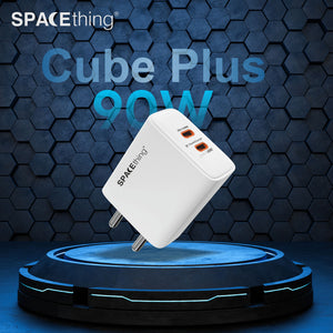 SPACETHING CUBE PLUS 90W MULTIPROTOCOL DUAL TYPE - C FAST CHARGER