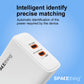Spacething Cube Plus 90W MULTIPROTOCOL DUAL TYPE - C FAST CHARGER  Colour - White