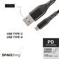 Spacething Elite USB-A to USB-C Cable – Black / White (1.5M)