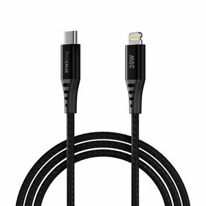 Spacething Elite Pro USB-C to Lightning Cable – Black / White
