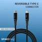 Spacething Elite Pro USB-C to Lightning Cable – Black / White