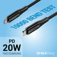 Spacething Elite Pro USB-C to Lightning Cable – Black / White